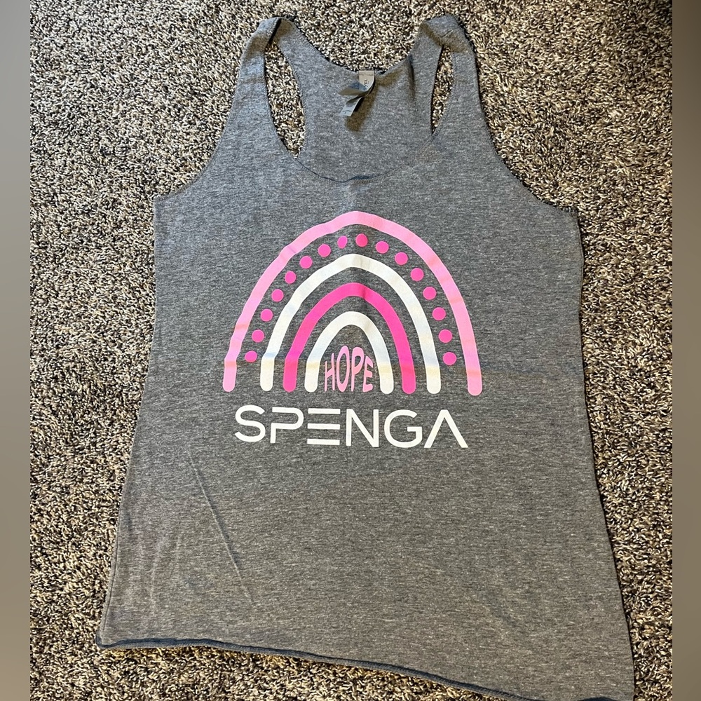 SPENGA small hope rainbow tank - breast cancer awareness- small